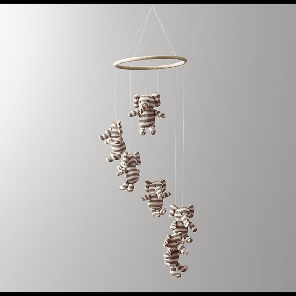 Restoration Hardware Elephant Mobile For Nursery